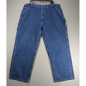 CARHARTT Mens Blue Carpenter Jeans Size 46x30 B13 DST Loose Original Fit